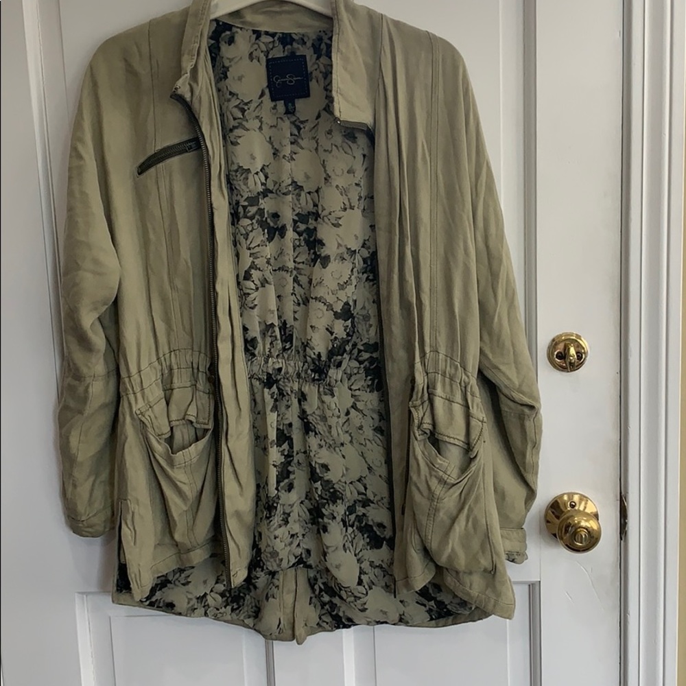Jessica Simpson Green army jacket size small